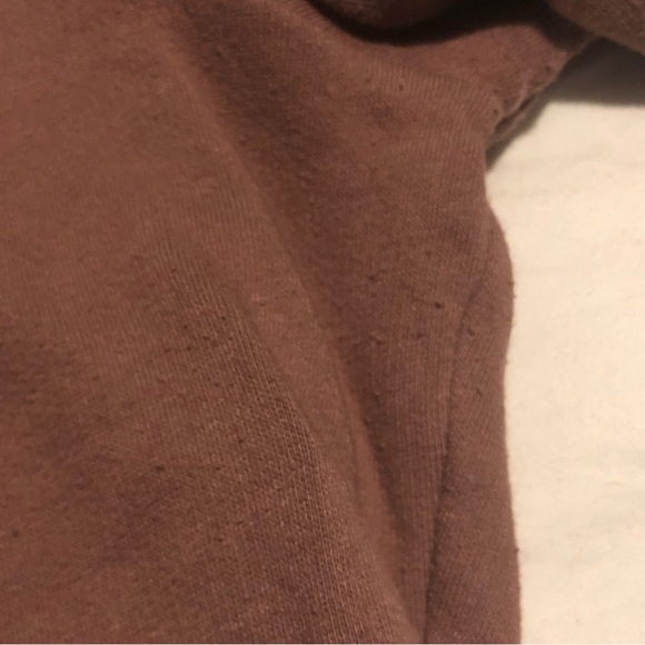 VS PINK Sherpa Hooded Sweatshirt Hoodie Slim Fit Cropped Glitter Graphic Sz S M - Picture 5 of 5